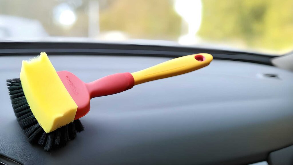 Get a sponge brush for lazy hacks to keep a car clean.