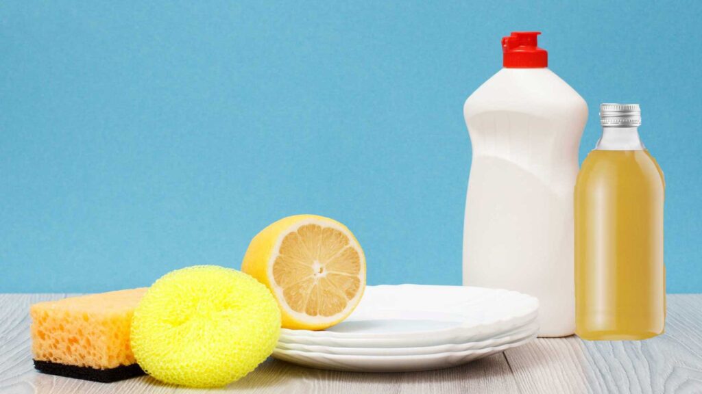 With the help of vinegar and dish soap solution is how to make your house broom super clean.