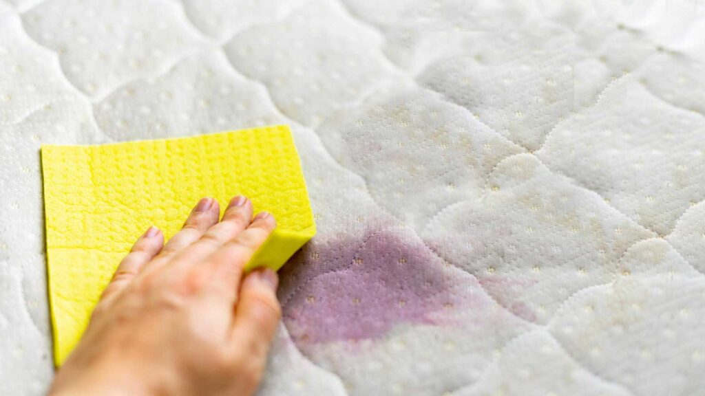 Blotting the stained area carefully can help you to get marker stain out of the couch.