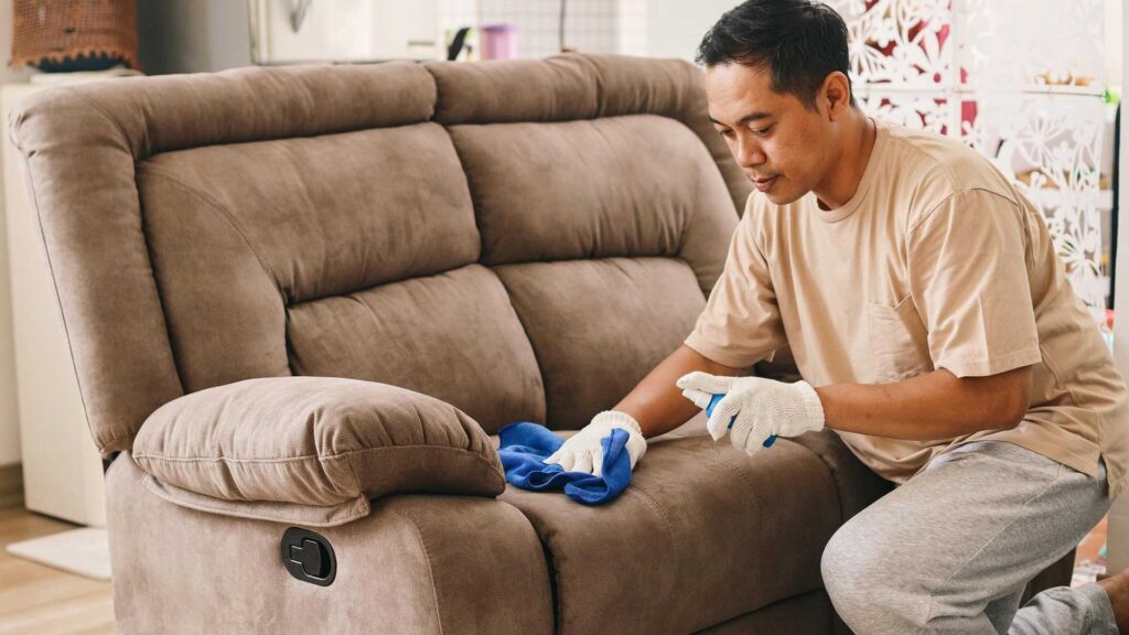 Use soapy water is one way on how to get marker stain out of the couch.