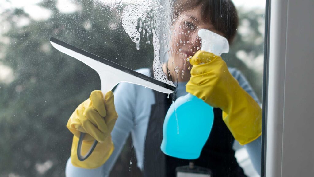 Squeegee can become your great window cleaning hacks for your home.