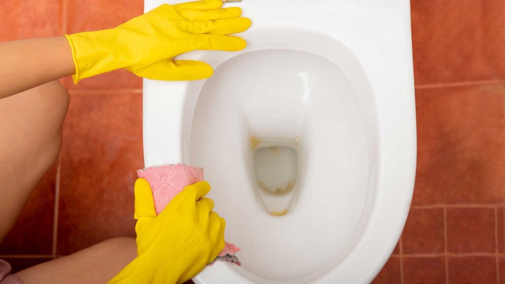 Everyday cleaning is best way for how to remove hard water stains from toilet bowl.