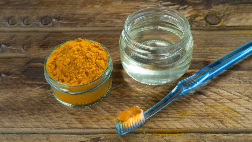 Using For Tooth Whitener are ways to use turmeric powder in your home.