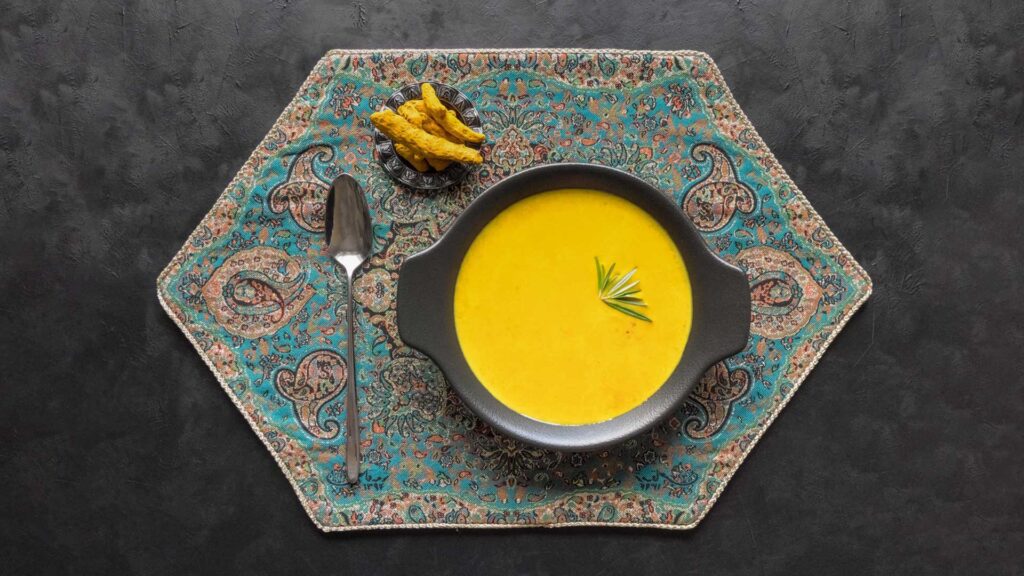 When making soup adding turmeric powder can be a good way to use in your home.