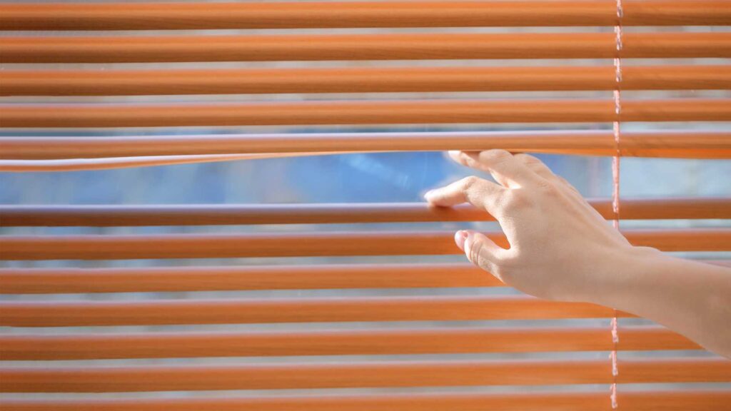 Touching with hands can make faux wood blinds dirty.