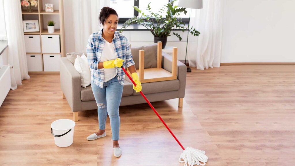Mop on regular basis to keep the dust and dirt away.