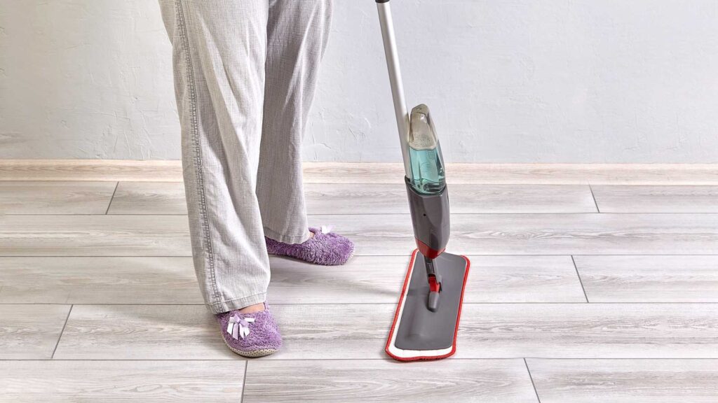 Using microfiber mops can be very helpful.