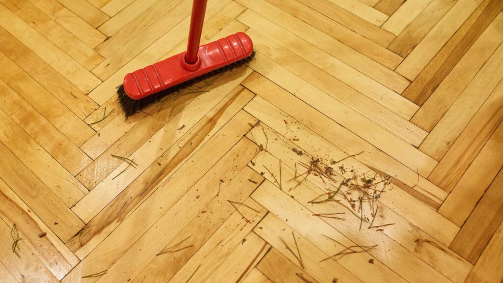 Sweeping everyday is how to clean engineered hardwood floors.
