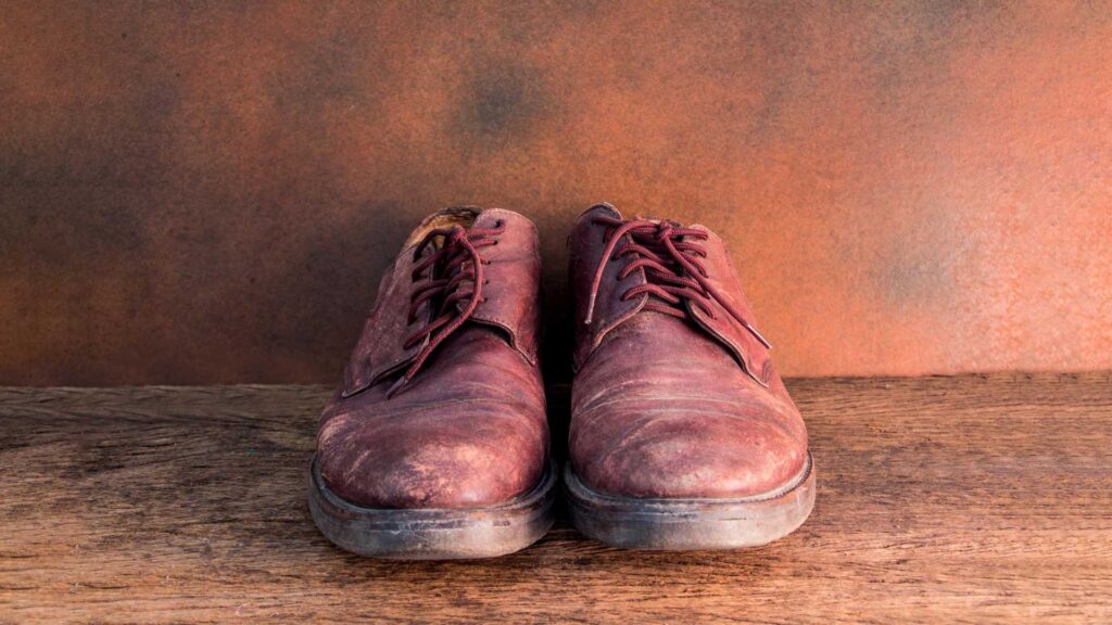 How to clean light stains from nubuck shoes.
