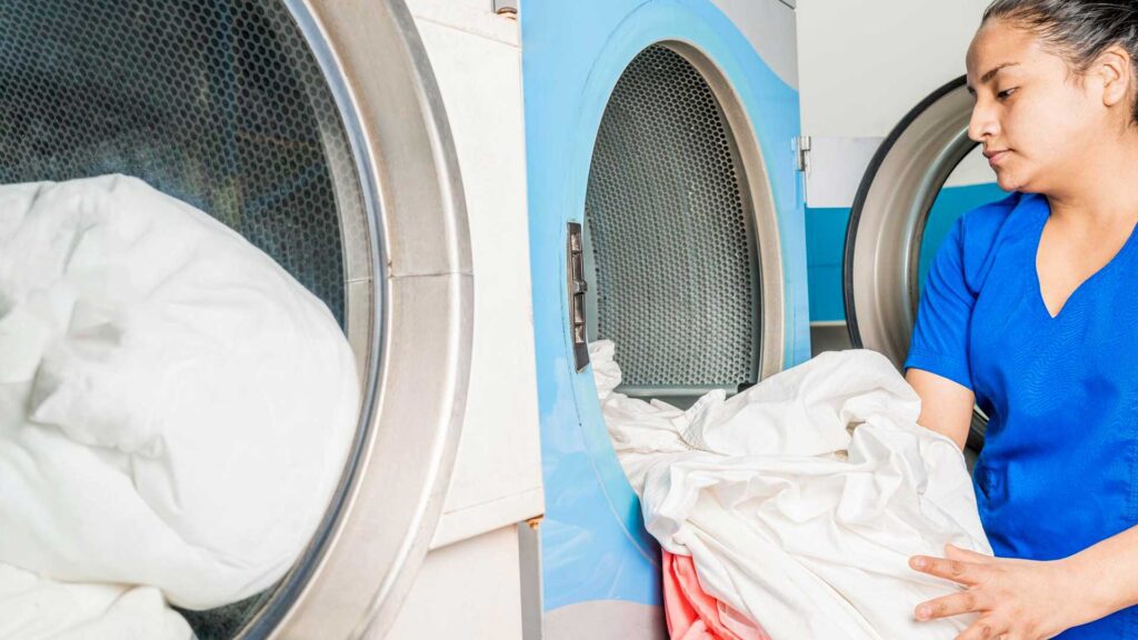 Cleaning Laundry is also a service offered by cleaners. 