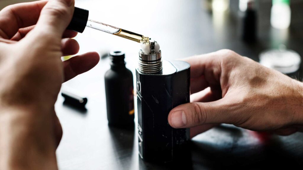 Clean atomizers with cotton swab.